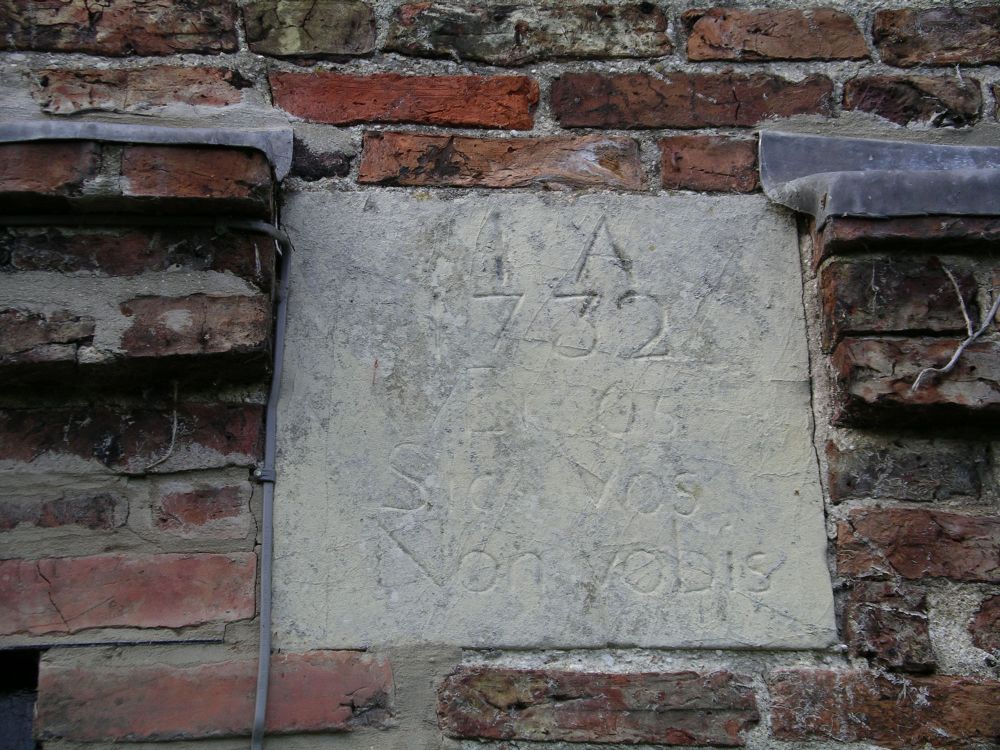Dedication plaque on Old Vicarage