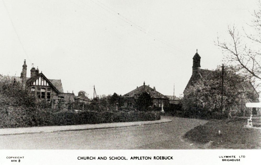 Church and school (postcard)