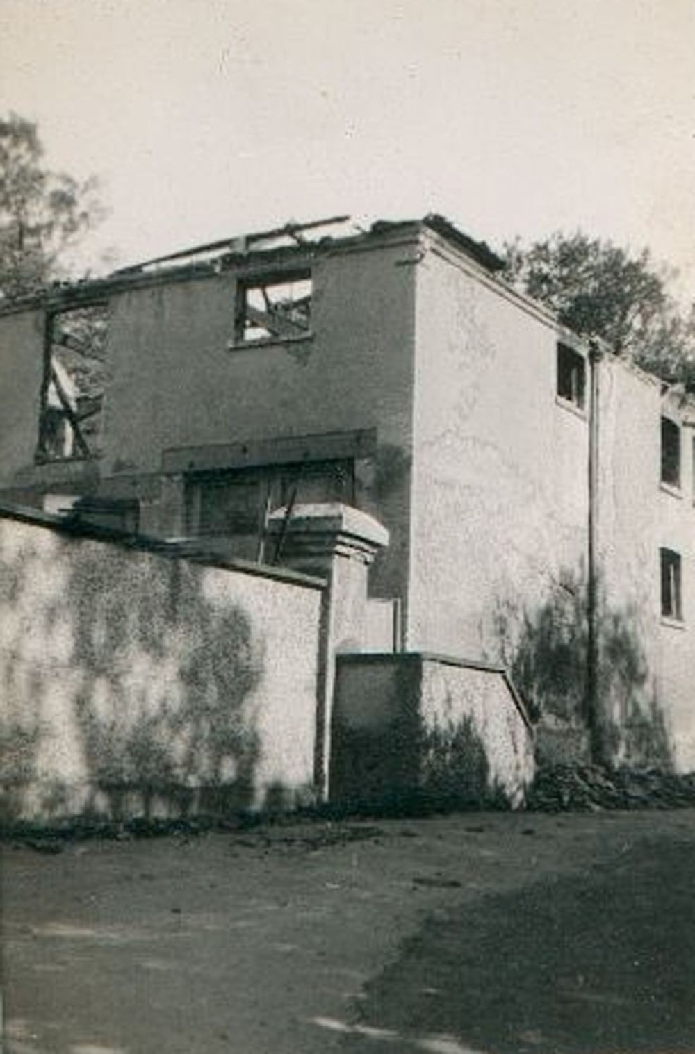 Nun Appleton Hall - 'Rec room' (later theatre) after major fire