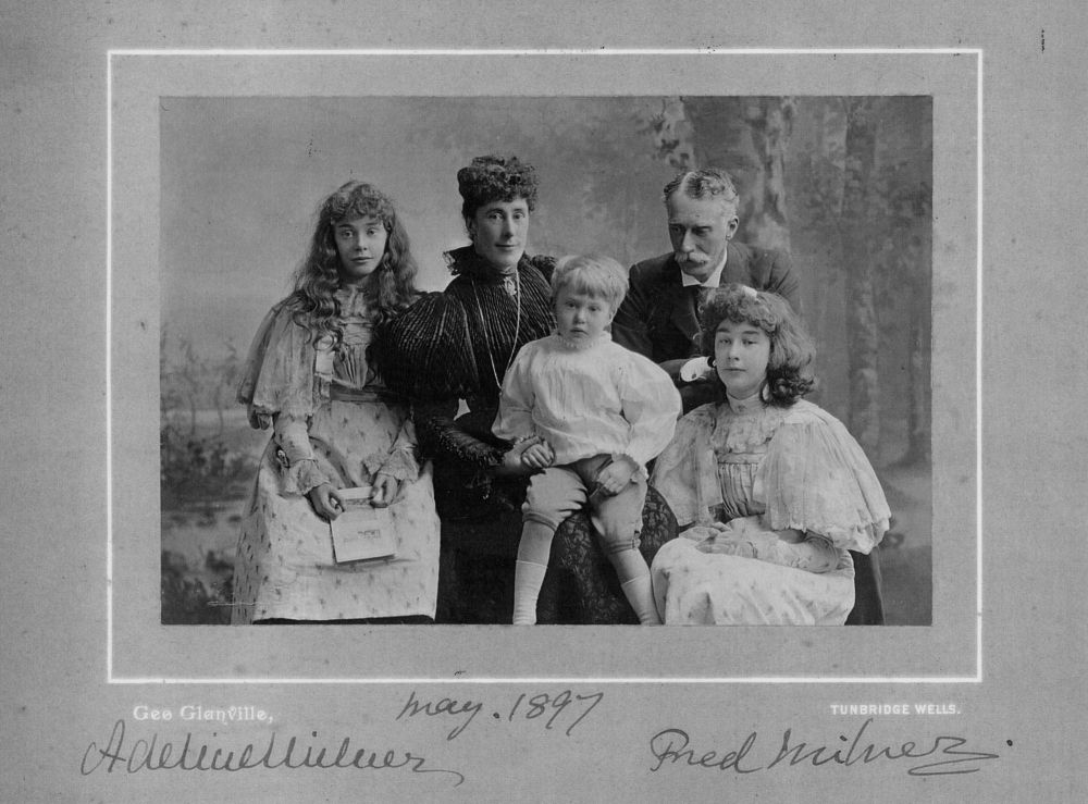 Sir Frederick and Lady Adeline Milner and family