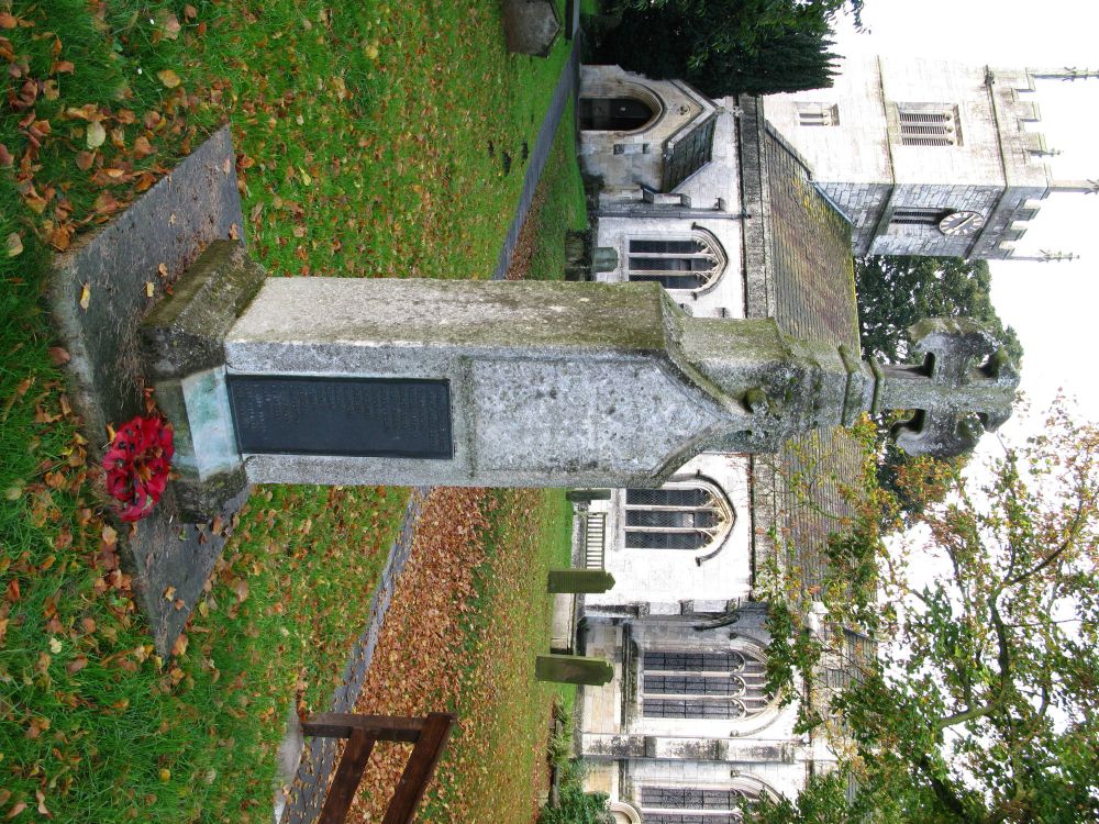 War memorial in Bolton Percy churchyard