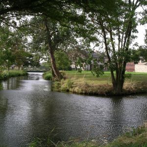 Woolas Hall Farm moat
