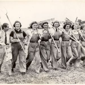 Land girls at Nun Appleton