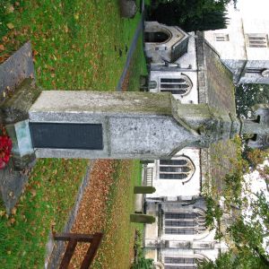 War memorial in Bolton Percy churchyard