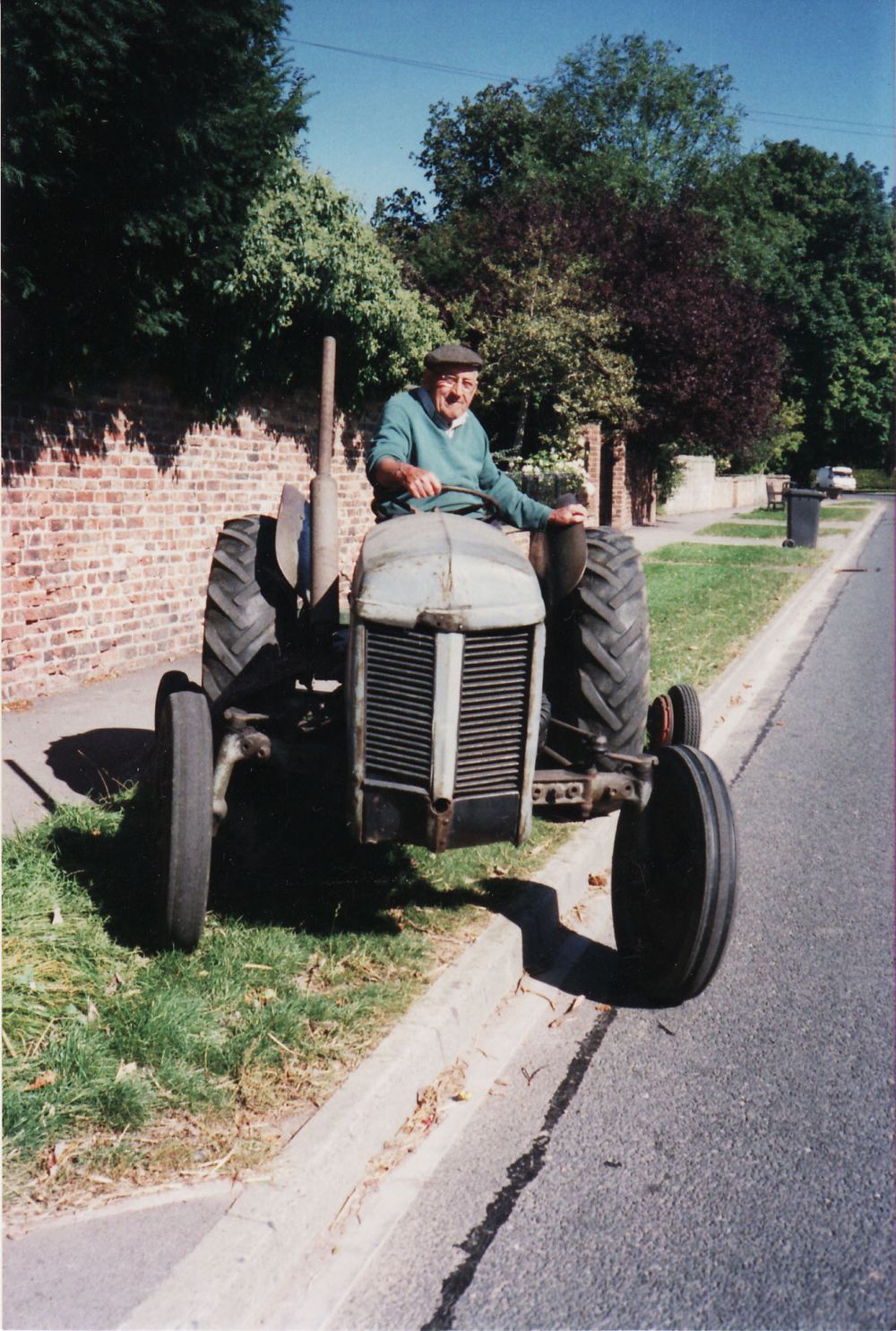 Eric Grayson on tractor