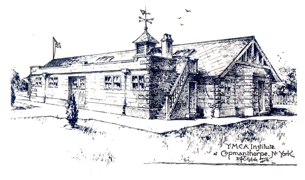 Architect's drawing of new YMCA building