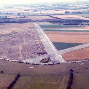 Acaster Airfield aerial view